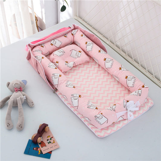 Foldable & Lightweight Baby Crib (Portable Cotton Crib for Newborn)
