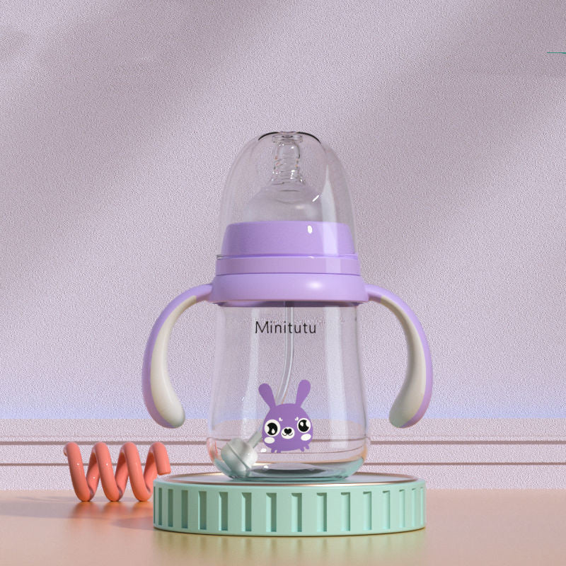 Wide-Bore Baby Feeding Bottle – Dual & Triple Function (0–6 Months)