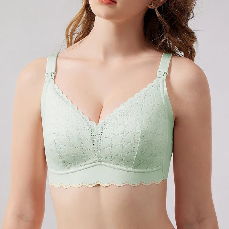 Wireless Breastfeeding Nursing Bra