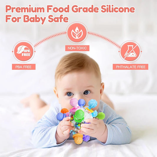 Baby Sensory Rattle Teether Toys (0 to 1) Years old