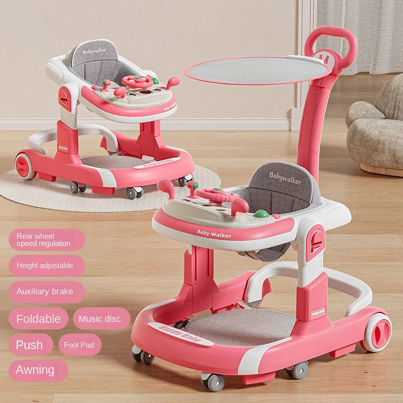 Height Adjustable & Foldable Baby Walker