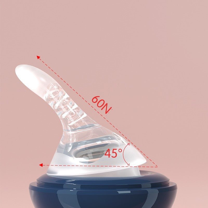 Ergonomic Wide-Caliber Silicone Nipple Feeding Bottle (0–6 Months)