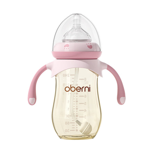 Drop Resistant Silicone Wide-Caliber Baby Feeding Bottle (0–6 Months)
