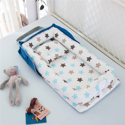 Foldable & Lightweight Baby Crib (Portable Cotton Crib for Newborn)