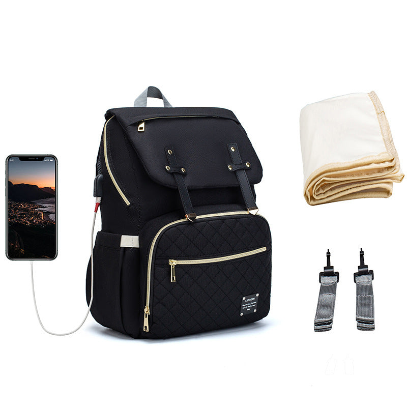 Multifunctional Diaper Bag (Portable & Backpack Style)