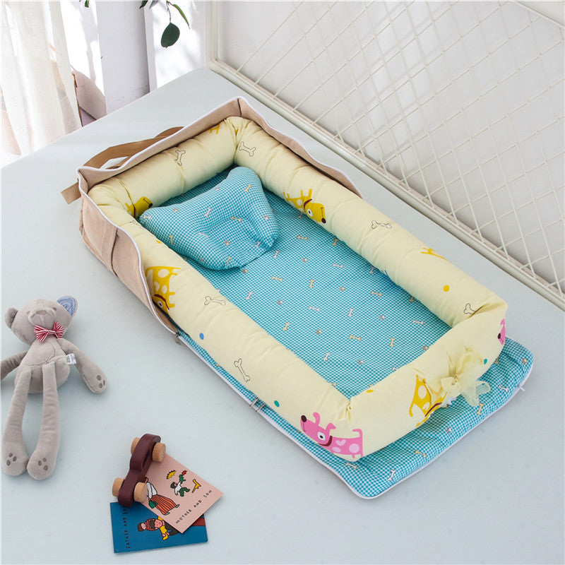 Foldable & Lightweight Baby Crib (Portable Cotton Crib for Newborn)
