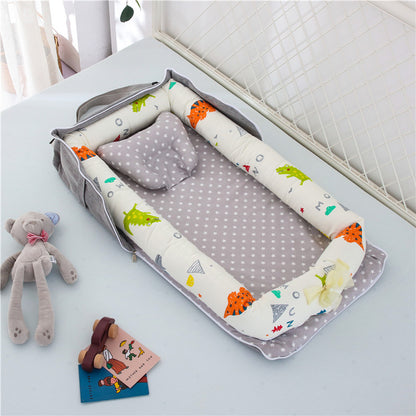 Foldable & Lightweight Baby Crib (Portable Cotton Crib for Newborn)