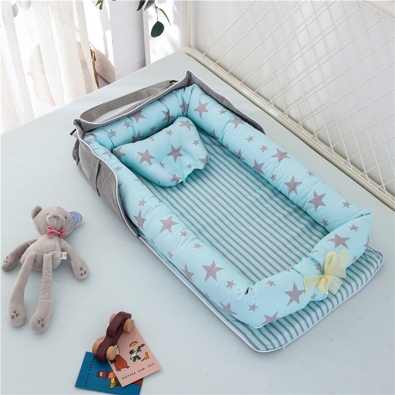 Foldable & Lightweight Baby Crib (Portable Cotton Crib for Newborn)