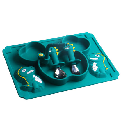 Children's Tableware Silicone Suction Feeding Set (BPA Free)