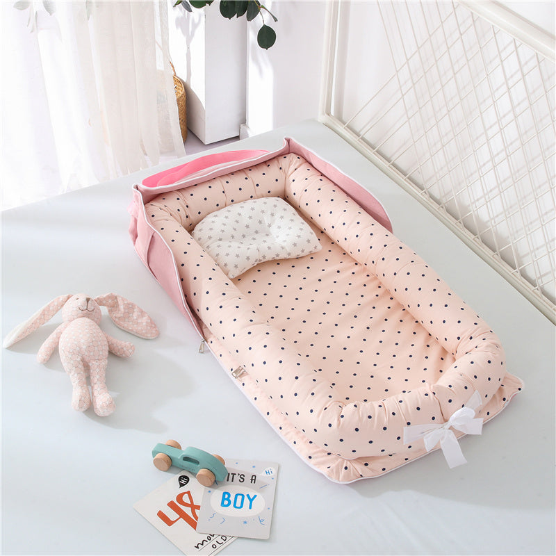 Foldable & Lightweight Baby Crib (Portable Cotton Crib for Newborn)