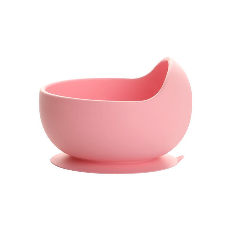 Baby Silicone Suction Bowl with Spoon & Pipe (BPA Free)