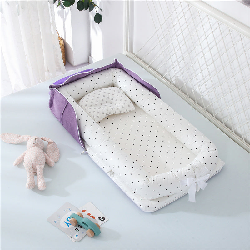 Foldable & Lightweight Baby Crib (Portable Cotton Crib for Newborn)
