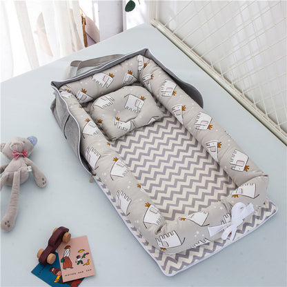 Foldable & Lightweight Baby Crib (Portable Cotton Crib for Newborn)
