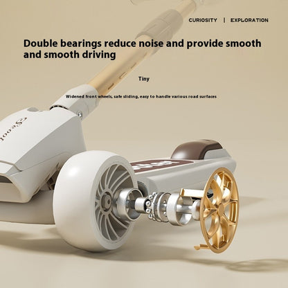 Foldable Kids’ Scooter with Music & LED Lights – 3+ Years