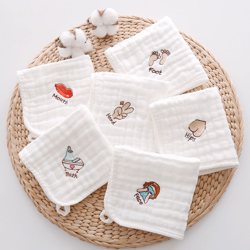 Cotton Napkin – 30×30cm (Feeding & Bathing, Set of 3)