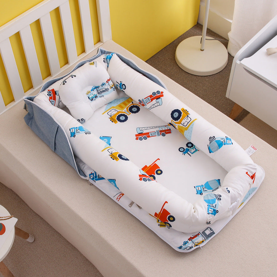 Foldable & Lightweight Baby Crib (Portable Cotton Crib for Newborn)