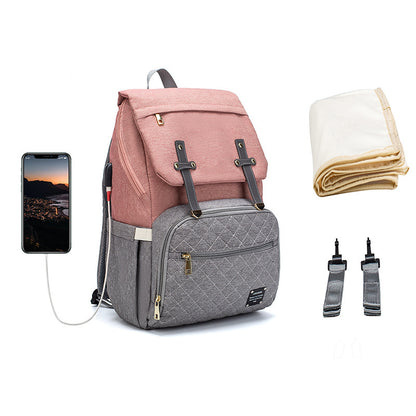 Multifunctional Diaper Bag (Portable & Backpack Style)