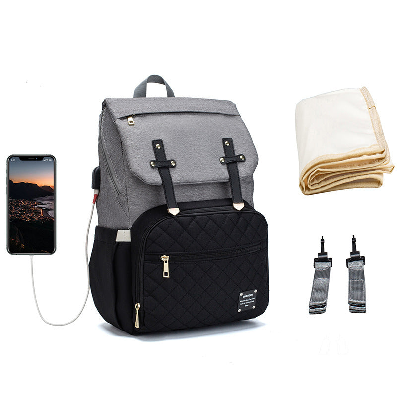 Multifunctional Diaper Bag (Portable & Backpack Style)