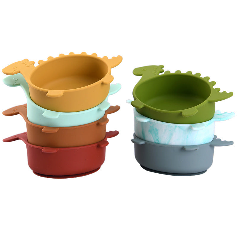 Children’s Anti-Fall Silicone Suction Bowl (BPA Free) Feeding Bowl