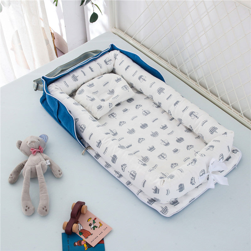 Foldable & Lightweight Baby Crib (Portable Cotton Crib for Newborn)