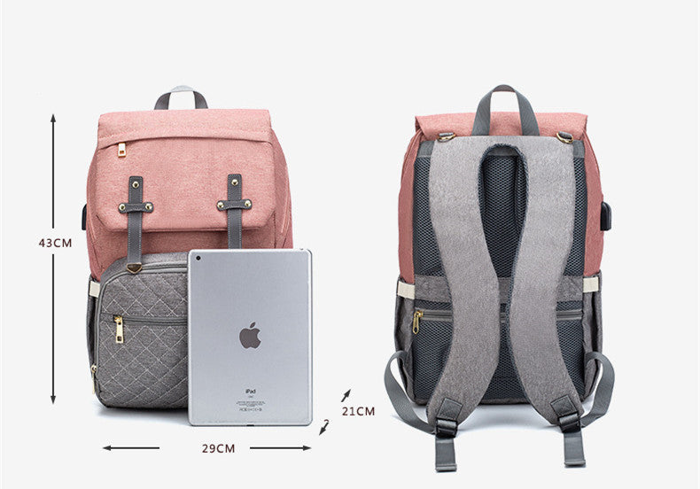 Multifunctional Diaper Bag (Portable & Backpack Style)