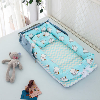 Foldable & Lightweight Baby Crib (Portable Cotton Crib for Newborn)