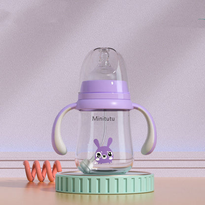 Wide-Bore Baby Feeding Bottle – Dual & Triple Function (0–6 Months)