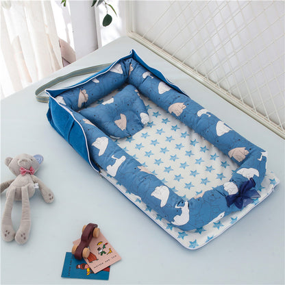 Foldable & Lightweight Baby Crib (Portable Cotton Crib for Newborn)