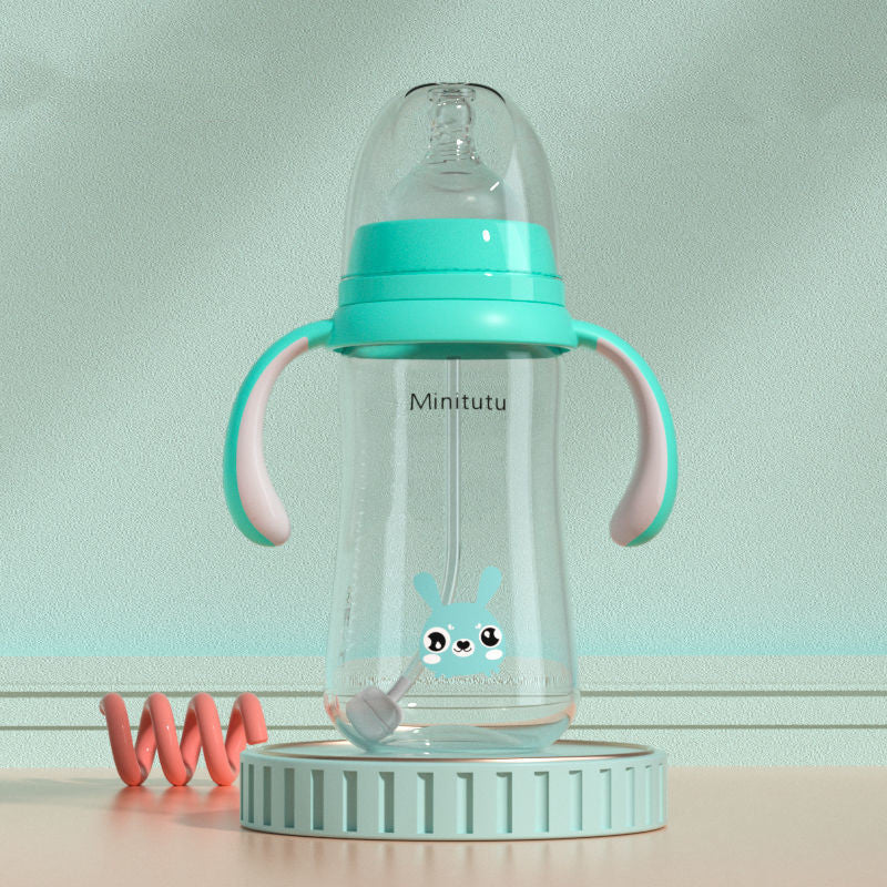 Wide-Bore Baby Feeding Bottle – Dual & Triple Function (0–6 Months)