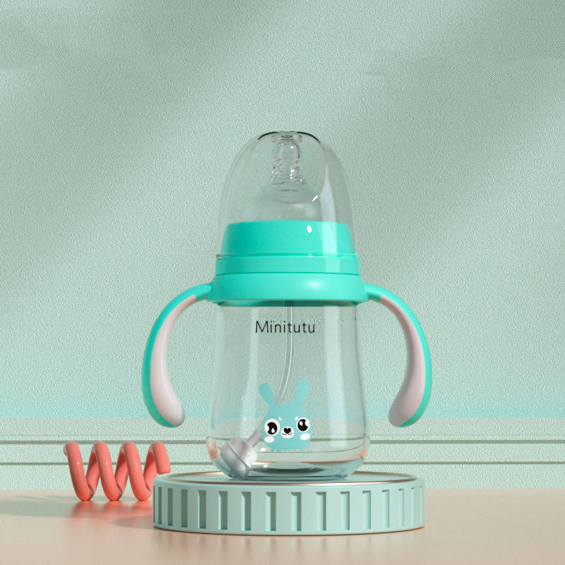 Wide-Bore Baby Feeding Bottle – Dual & Triple Function (0–6 Months)