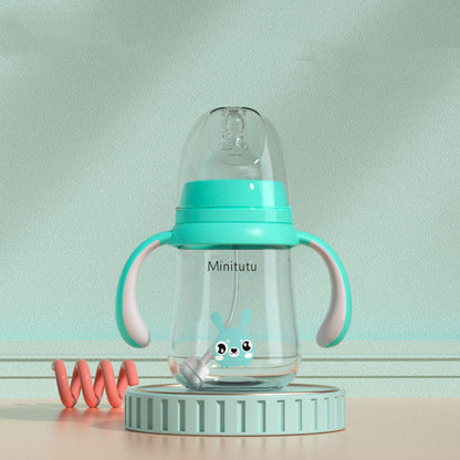 Wide-Bore Baby Feeding Bottle – Dual & Triple Function (0–6 Months)