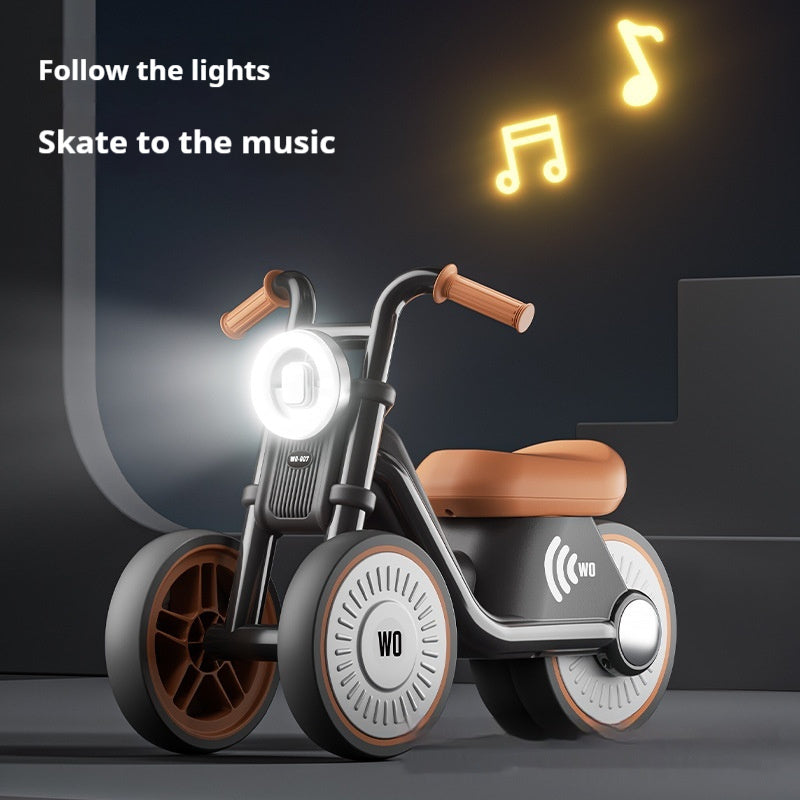 Toddlers Sliding Balance Bike with 3 wheels