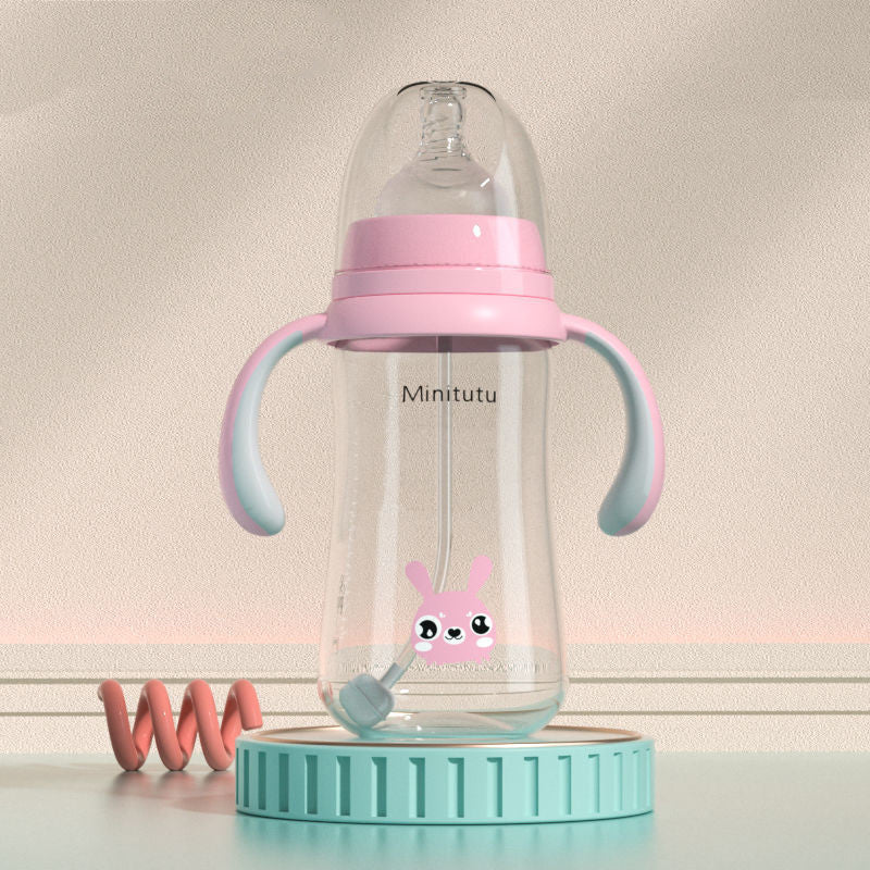 Wide-Bore Baby Feeding Bottle – Dual & Triple Function (0–6 Months)