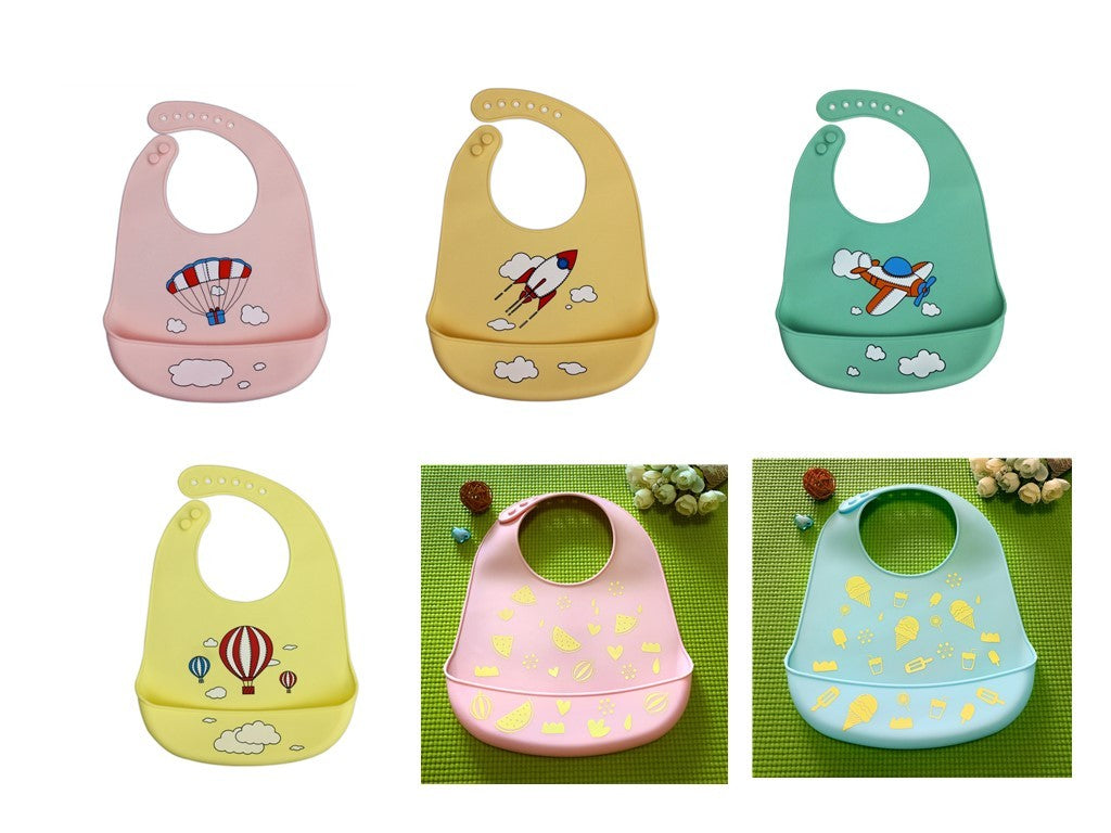 Silicone Adjustable Feeding Bib (BPA Free)