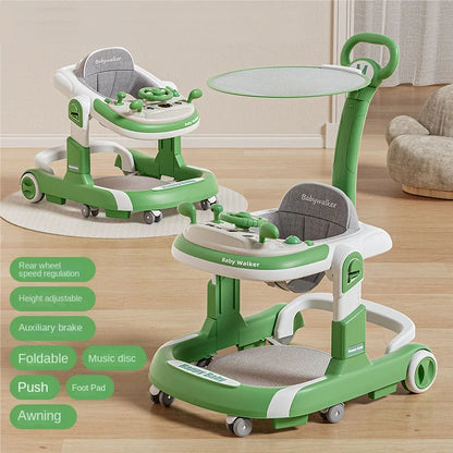 Height Adjustable & Foldable Baby Walker