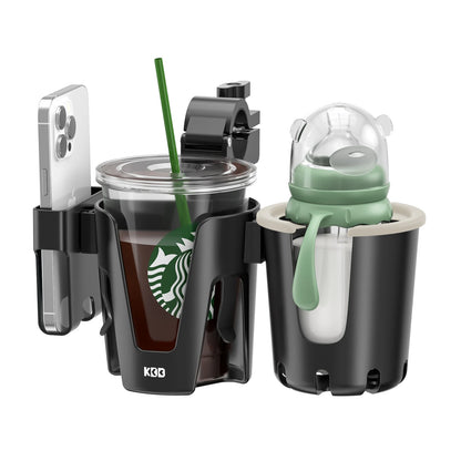 Universal Phone and Cup Holder for Stroller