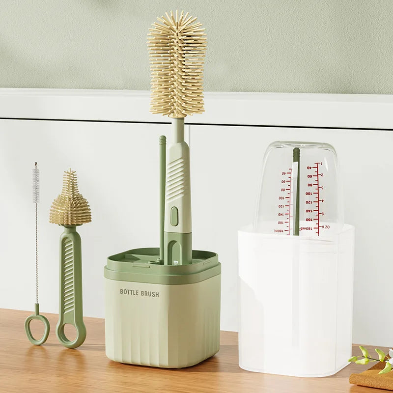Silicone Bottle Brush Set with Storage Box