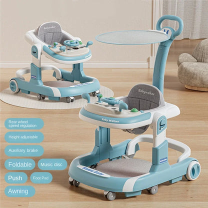 Height Adjustable & Foldable Baby Walker