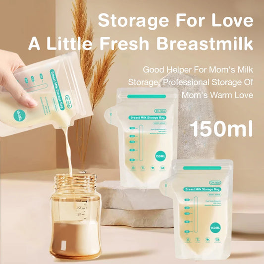 100Pcs Disposable Breast Milk Storage Bag (150ml)
