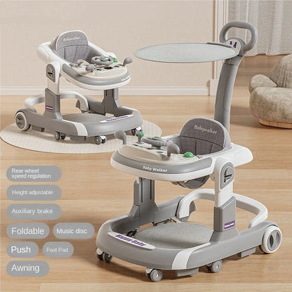 Height Adjustable & Foldable Baby Walker
