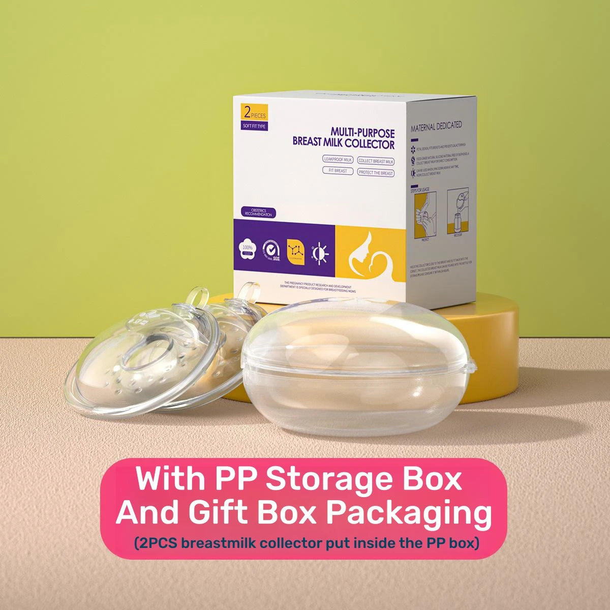 Wearable Silicone Breast Milk Collector