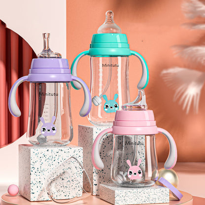Wide-Bore Baby Feeding Bottle – Dual & Triple Function (0–6 Months)